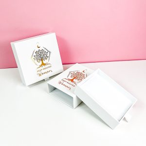Custom Fancy logo Printed Earring Bracelet Necklace Jewelry Paper Packaging Drawer Box - Custom Printed Packaging Boxes - 4