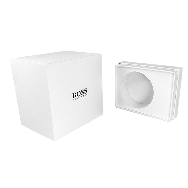 Premium rigid display  paper box  Lid and base box with insert for cosmetic jar - Lid and Base Two Piece Boxes - 4