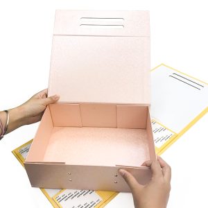 Первоклассная фабричная оптовая жесткая складная картонно-бумажная складная коробка для подарочной упаковки - Бумажная складная коробка для упаковки - 3