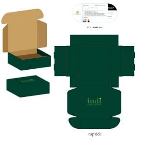 Biodegradable cardboard double open door black kraft paper box with logo design - Luxury Gift Box Packaging - 1