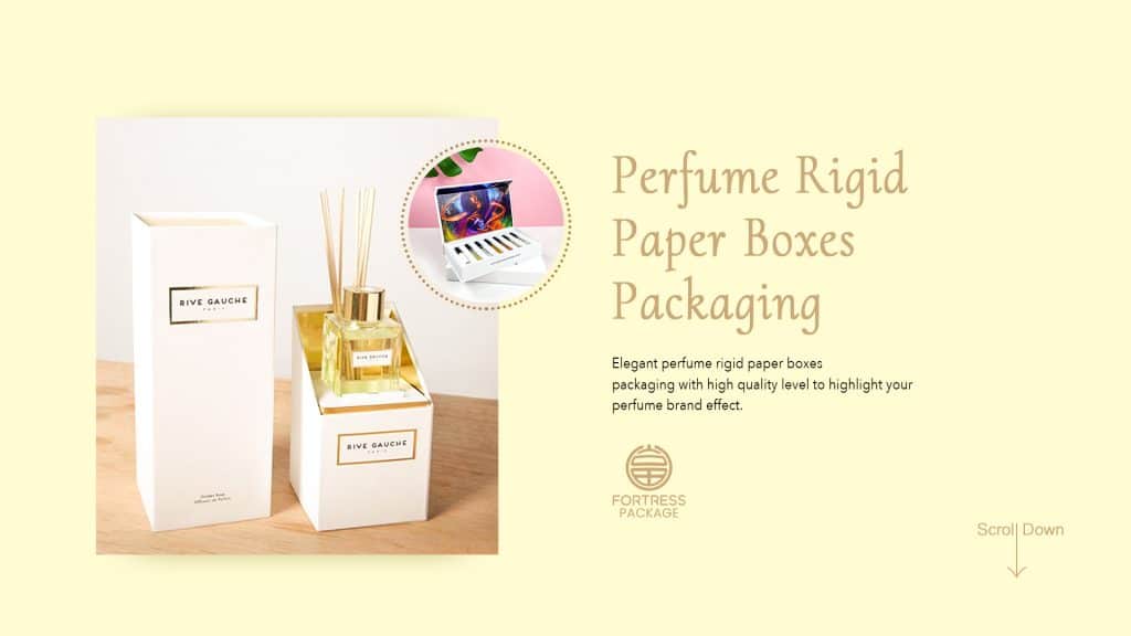 luxury custom perfume bottle printed box paper packaging