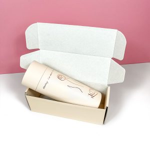Custom Logo White Personalised Rose Gold Logo Ecommerce Cardboard Towel Paper Mailer Boxes