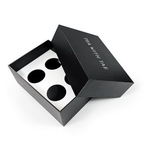 Wholesale  Cardboard Rigid Black Paper Gift Boxes With Cardboard Insert