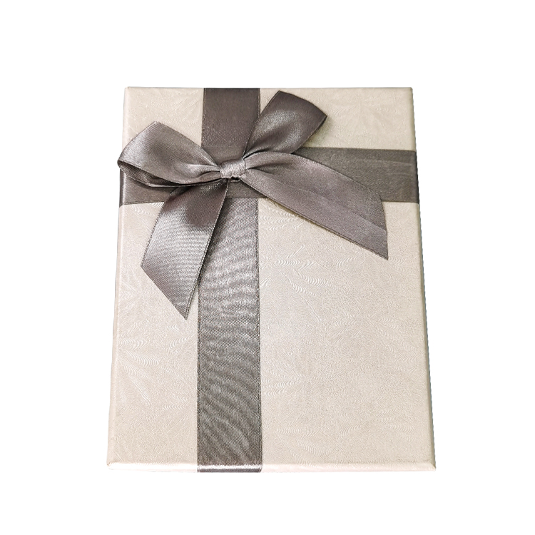 Free Samples Lid-Bottom Boutique Paper Gift Boxes For Beauty With Ribbon Knot - Lid and Base Two Piece Boxes - 3