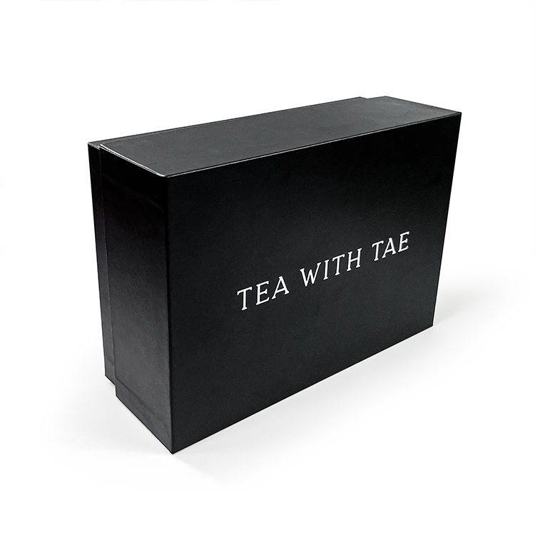 Wholesale  Cardboard Rigid Black Paper Gift Boxes With Cardboard Insert - Lid and Base Two Piece Boxes - 6