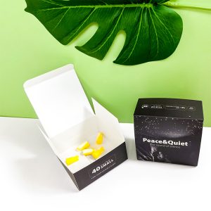 Custom luxury black cardboard paper box for earplugs packaging Custom Design earplugs Paper Box gift Packaging - Food Paper Box Packaging - 1