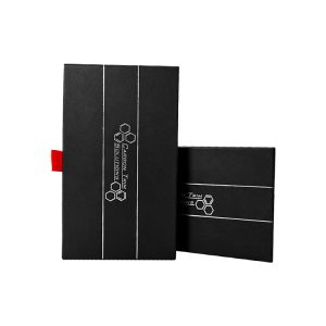 Custom design Cardboard Cellphone Packaging Gift Box Paper Drawer Box with ribbon - Custom Printed Kraft Packaging Boxes - 3