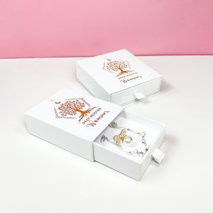 Wholesale High Quality White Sliding Drawer Custom Fancy Ring Necklace Bracelet Box - Custom Printed Kraft Packaging Boxes - 4