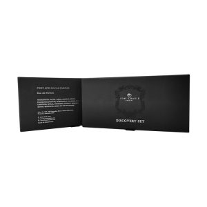 Customize Black Stamping Logo Drawer Box With insert Drawer Boxes Perfume Gift Set - Custom Printed Cardboard Packaging Boxes - 3