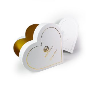 Candy food packaging Custom Heart shape style paper cardboard rigid box with logo stamping finish - Custom Printed Cardboard Packaging Boxes - 3