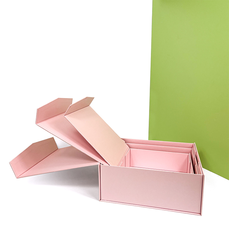 Different custom sizes High End lovely handmade foldable paper box - Lid and Base Two Piece Boxes - 2