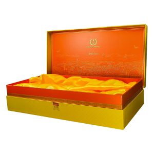 Wholesale Custom Yellow Food Grade Magnet Flip Box with embossing design packaging - Luxury Gift Box Packaging - 4