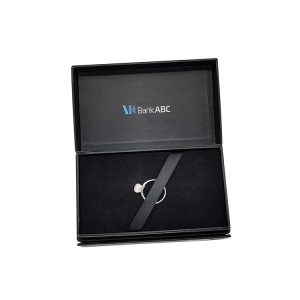 High End Matte Black Flip Opened Gift Boxes with Customized Insert for Jewelry - Custom Printed Packaging Boxes - 2