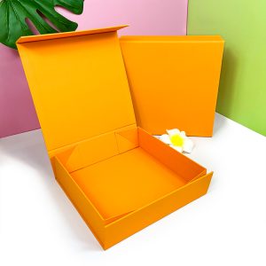 Customized and Creative Fresh Yellow Foldable Magnetic Closure Rigid Boxes for Storage - Custom Printed Packaging Boxes - 3