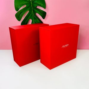 Red Gift Boxes with Customized Logo and Soft Touch Lamination for Skincare Products Storage - Custom Printed Packaging Boxes - 5
