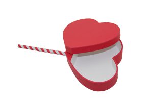 Fast delivery Red heart shape paper rigid box for candy cookie chocolate gifts packaging