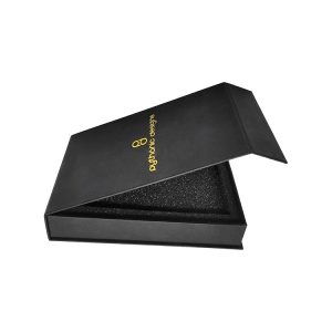 Different Style Black Color Magnetic Closure Rigid Gift Boxes with Black Sponge - Custom Printed Packaging Boxes - 2