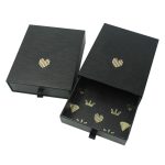 High quality custom printed logo jewelry packaging drawer box