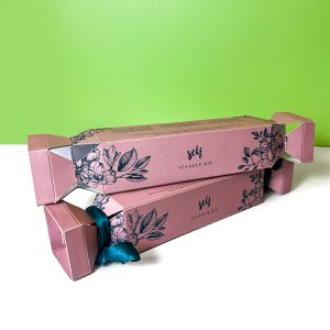 Luxury skincare product folding paper box with ribbon Square Shape Kraft Gift Paper Box - Food Paper Box Packaging - 1