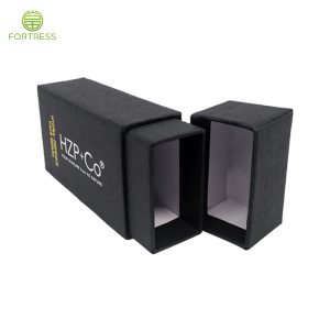 Hot Sale Black  rigid paper box  Kraft Paper Gift Box Skin Care Cosmetic  Packaging - Lid and Base Two Piece Boxes - 6