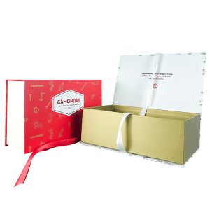 Custom full color gift boxes Hot Selling Ribbon Gift Packaging Box with Magnet