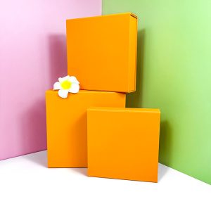 Innovative Stylish Yellow Five Panels Foldable Magnetic Closure Gift Boxes with Customized Sizes - Custom Printed Packaging Boxes - 3