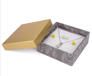 Custom size design accpet jewelry partial cover paper box for ring earring bracelet packaging