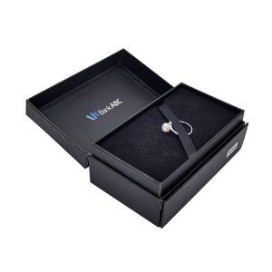 High End Matte Black Flip Opened Gift Boxes with Customized Insert for Jewelry - Custom Printed Packaging Boxes - 1