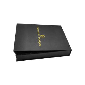 Different Style Black Color Magnetic Closure Rigid Gift Boxes with Black Sponge - Custom Printed Packaging Boxes - 3