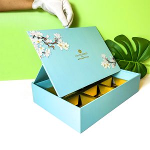 Special Structural Traditional Blue Printing Design Gift Boxes with Display Function for Moon Cake - Custom Printed Packaging Boxes - 2