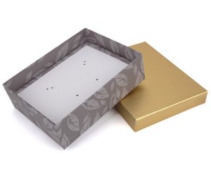 Бумажная коробка с частичным покрытием ювелирных изделий accpet дизайна нестандартного размера для упаковки кольца серьги браслета - Картонные упаковочные коробки с печатью на заказ - 2