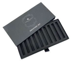 High Quality Black Kraft Paper Rigid Slide Drawer Box Packaging with Insert - Custom Printed Cardboard Packaging Boxes - 4