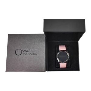 Quality high end black soft touch film premium strong paper watch box with pillow holder - Custom Printed Cardboard Packaging Boxes - 2
