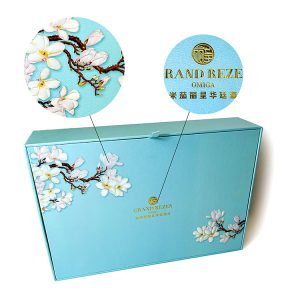 Special Structural Traditional Blue Printing Design Gift Boxes with Display Function for Moon Cake - Custom Printed Packaging Boxes - 3