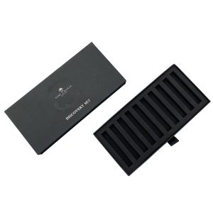 High Quality Black Kraft Paper Rigid Slide Drawer Box Packaging with Insert - Custom Printed Cardboard Packaging Boxes - 1