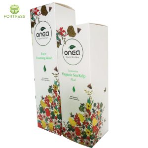 Organic skin care product paper folding paper box paper packaging ffor face foaming wash