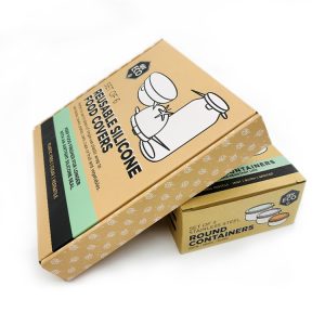Коричневая крафт-бумага, логотип с белыми чернилами, почтовая отправка гофрокоробов для пищевых продуктов - Бумажная складная коробка для упаковки - 4