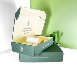 Double side printing fold perfume spray sample bottles mailer shipping box