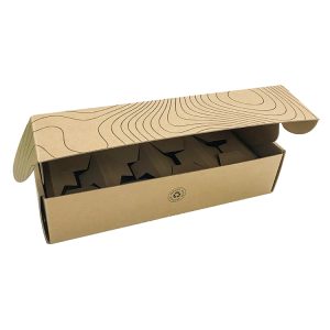 Natural Kraft paper beauty skincare set cosmetic mailer box with black logo printing - Custom Printed Corrugated Packaging Boxes - 2