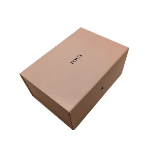 Eco friendly  Luxury Pink foldable paper box for jewelry packaging