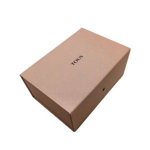 Eco friendly  Luxury Pink foldable paper box for jewelry packaging