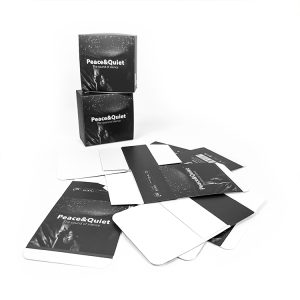 Custom luxury black cardboard paper box for earplugs packaging Custom Design earplugs Paper Box gift Packaging