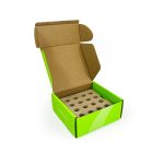 gift corrugated mailer box with insert for bottle