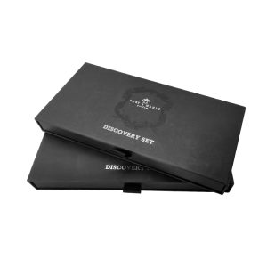 Customize Black Stamping Logo Drawer Box With insert Drawer Boxes Perfume Gift Set - Custom Printed Cardboard Packaging Boxes - 2