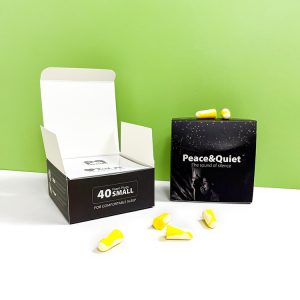 Custom luxury black cardboard paper box for earplugs packaging Custom Design earplugs Paper Box gift Packaging - Food Paper Box Packaging - 3