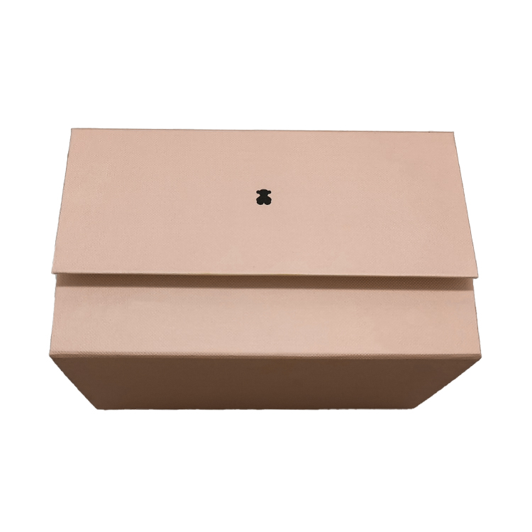 Eco friendly  Luxury Pink foldable paper box for jewelry packaging - Lid and Base Two Piece Boxes - 6