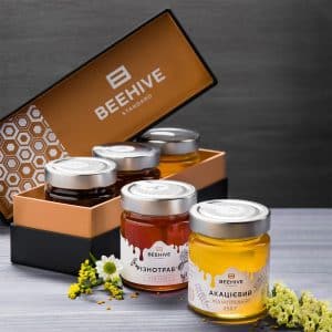 Custom design luxury honey packaging printed lid and base food box